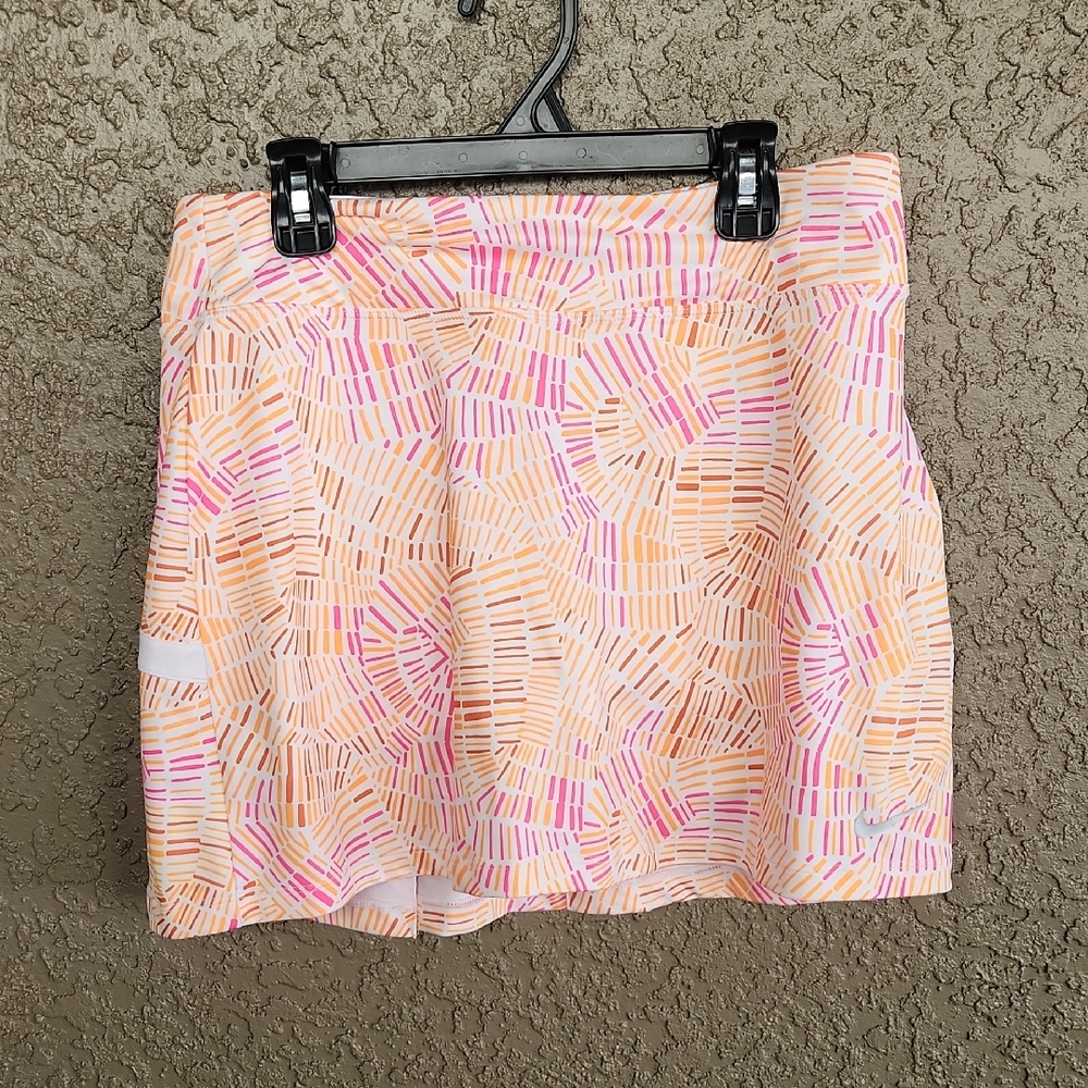 Nike Golf Skirt Pleated Skort Patterned SZ Small